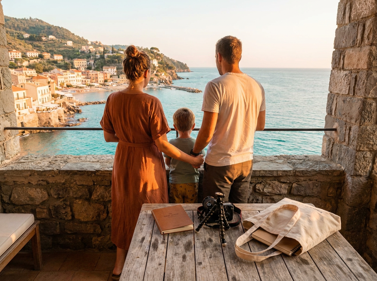 Moments of Bash family travel story visual